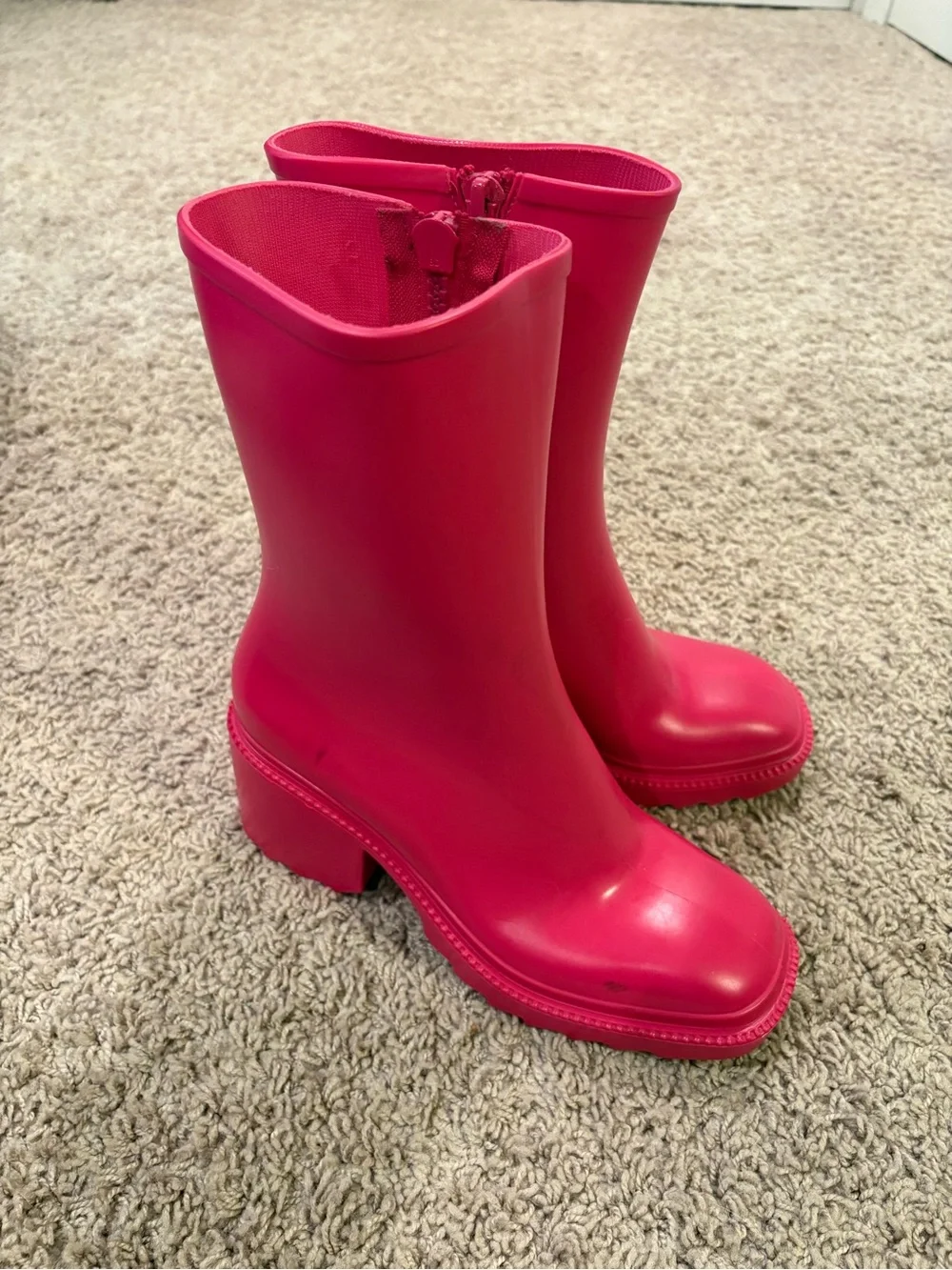 INC International Concepts Fuchsia Mid-Calf Rain Boots